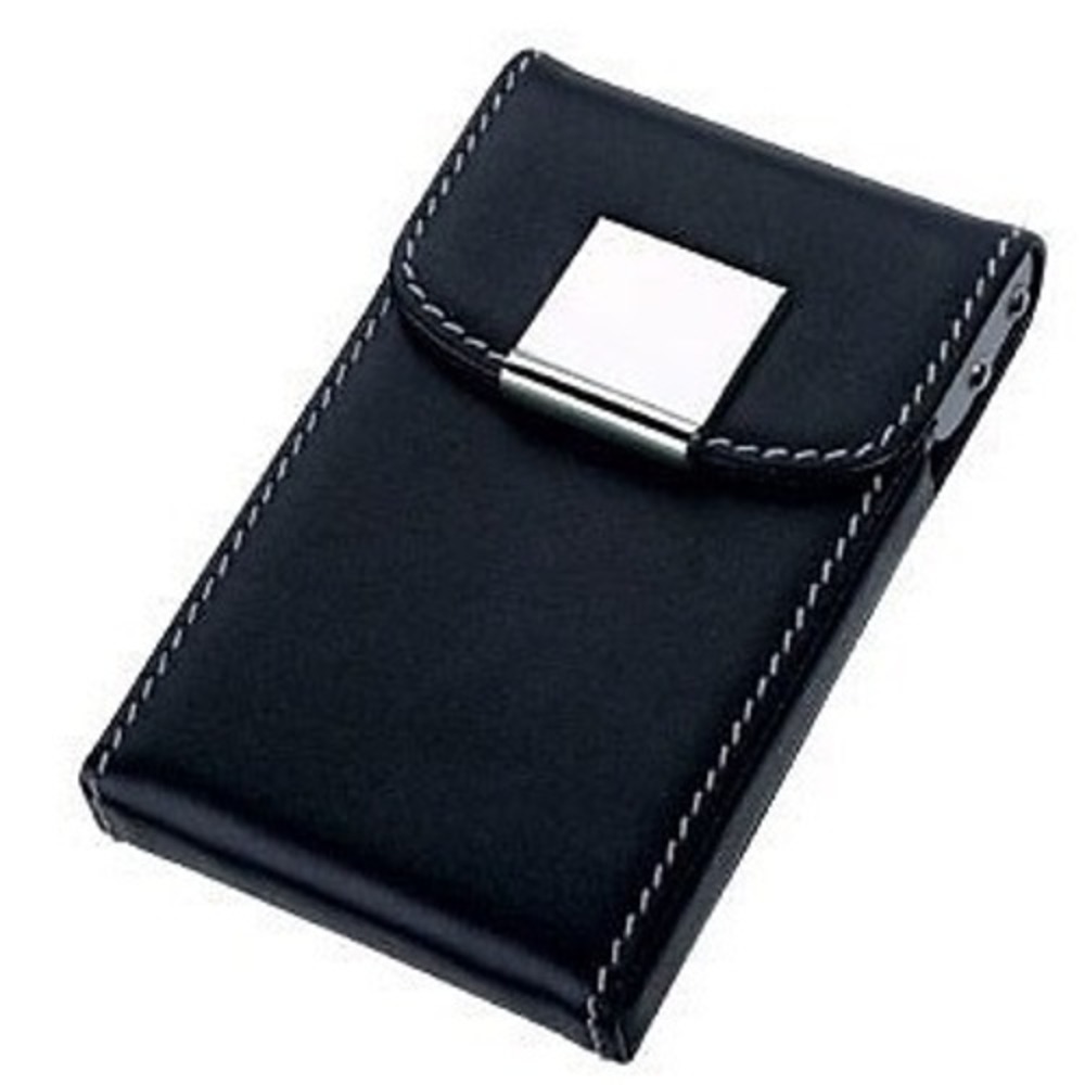 Vintage Penfolds Leather Business & Credit Card Holder Case Metal Cigarette Case